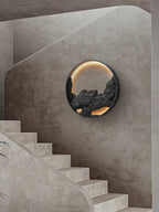 Strata Topographic Wood LED Wall Light - product view 5