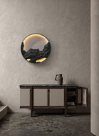 Strata Topographic Wood LED Wall Light - product view 7