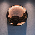 Strata Topographic Wood LED Wall Light - product view 11