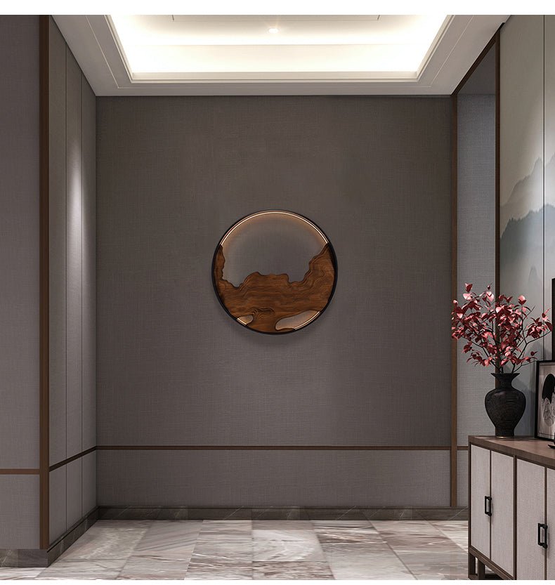 Strata Topographic Wood LED Wall Light - product view 18