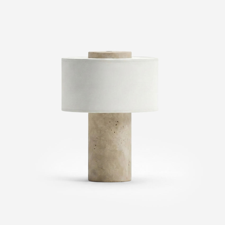 Straven Stone & Fabric Table Lamp — product view