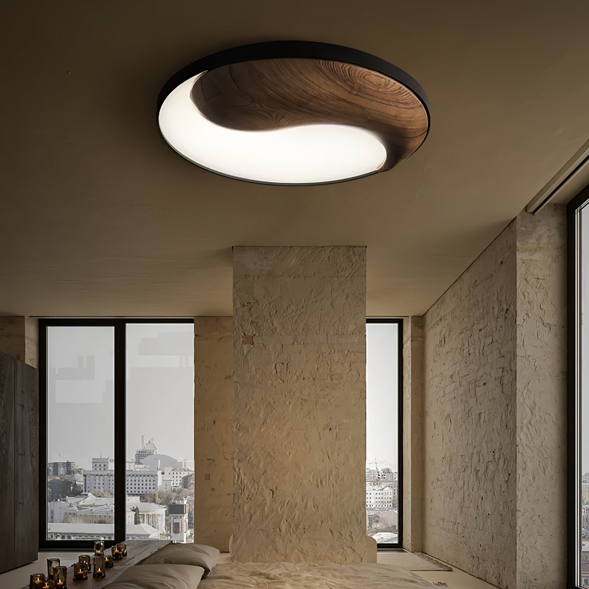 Taiyi Balance Wood LED Ceiling Light — design and interior detail 2