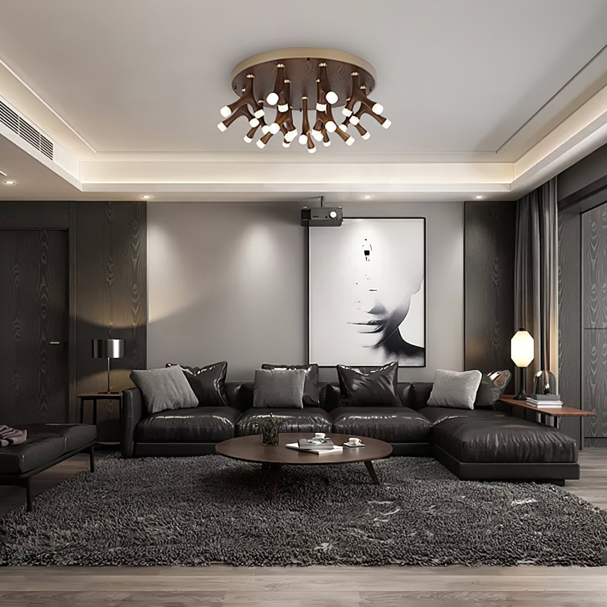Tentacle Ceiling Lamp — product and interior detail 2