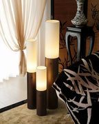 Timber Column Wood and Fabric Floor Lamp - product view 8