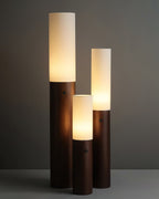 Timber Column Wood and Fabric Floor Lamp - product view 13