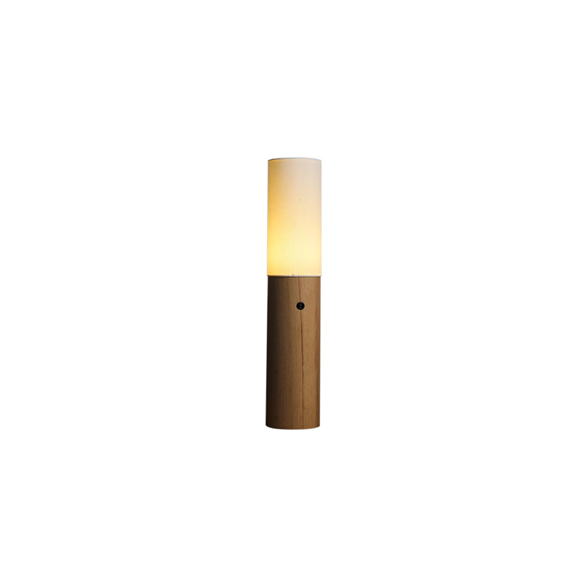 Timber Column Wood and Fabric Floor Lamp - product view 15