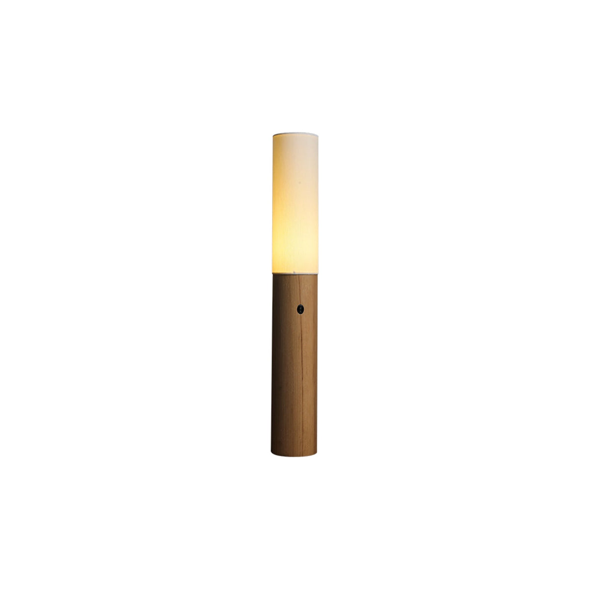 Timber Column Wood and Fabric Floor Lamp - product view 16