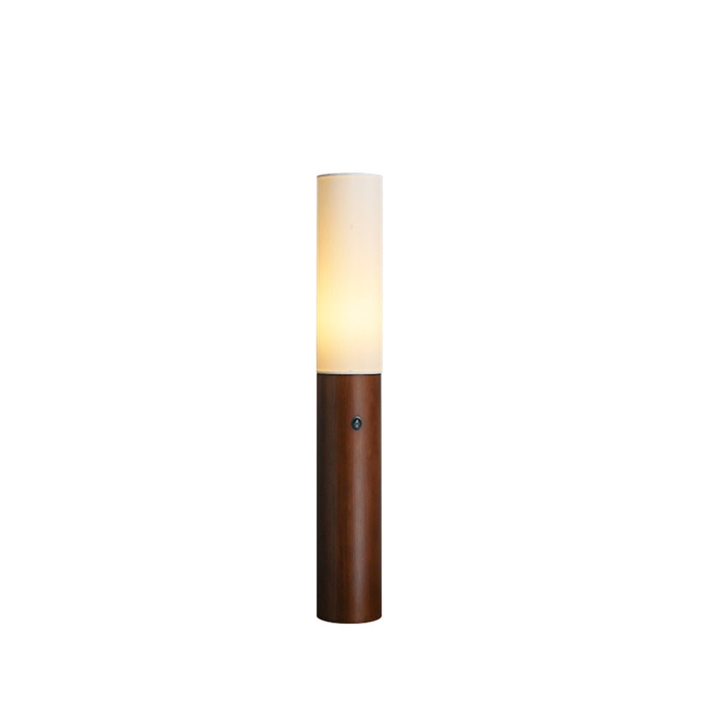 Timber Column Wood and Fabric Floor Lamp - product view 21