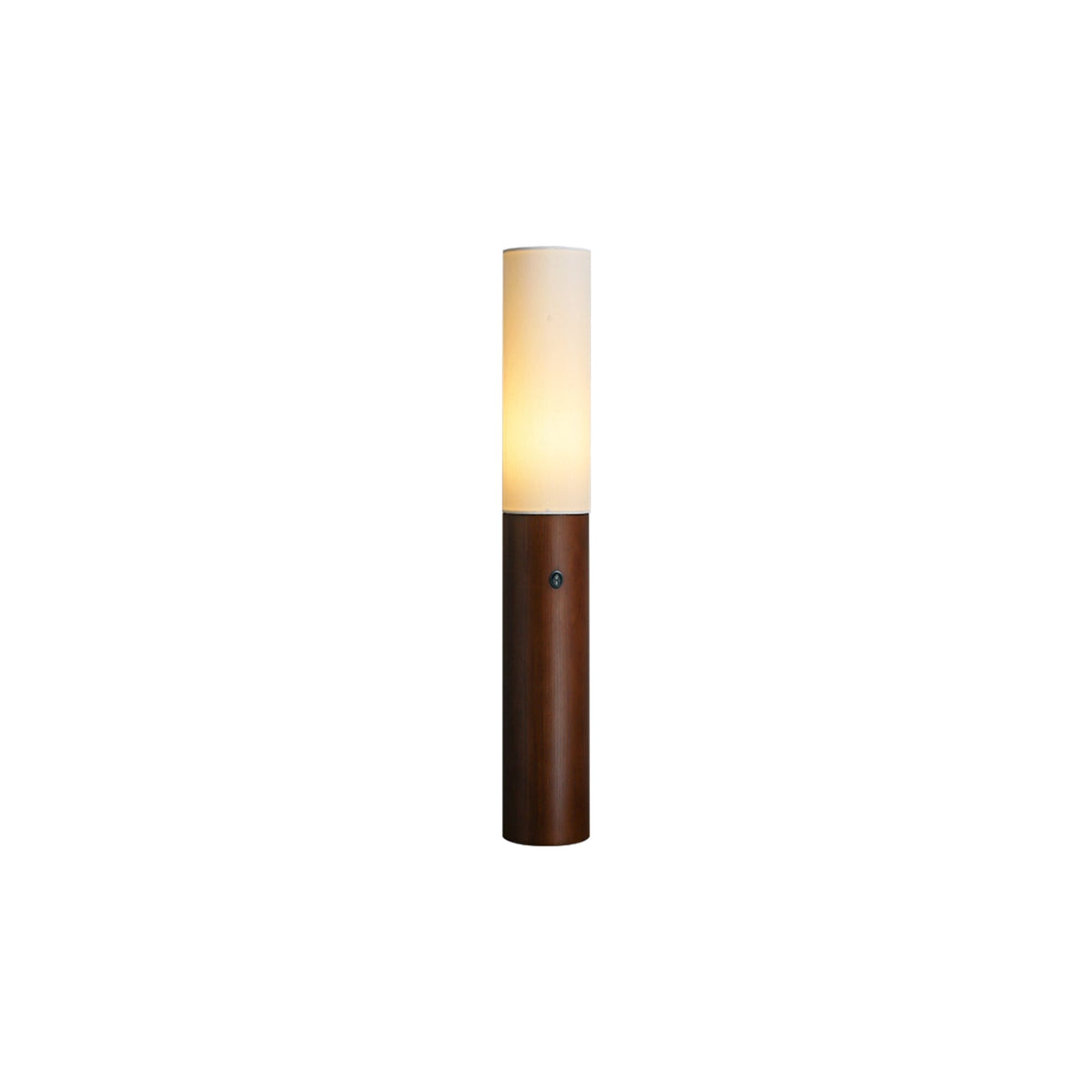 Timber Column Wood and Fabric Floor Lamp - product view 25
