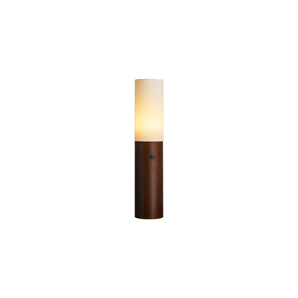 Timber Column Wood and Fabric Floor Lamp - product view 26