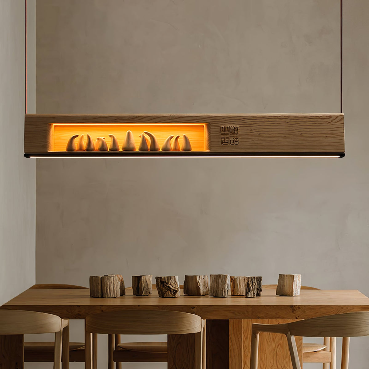 Timber Horizon Pendant Light — product and interior detail 2