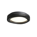 Timber Round Wood Ceiling Lamp — product and interior detail 8