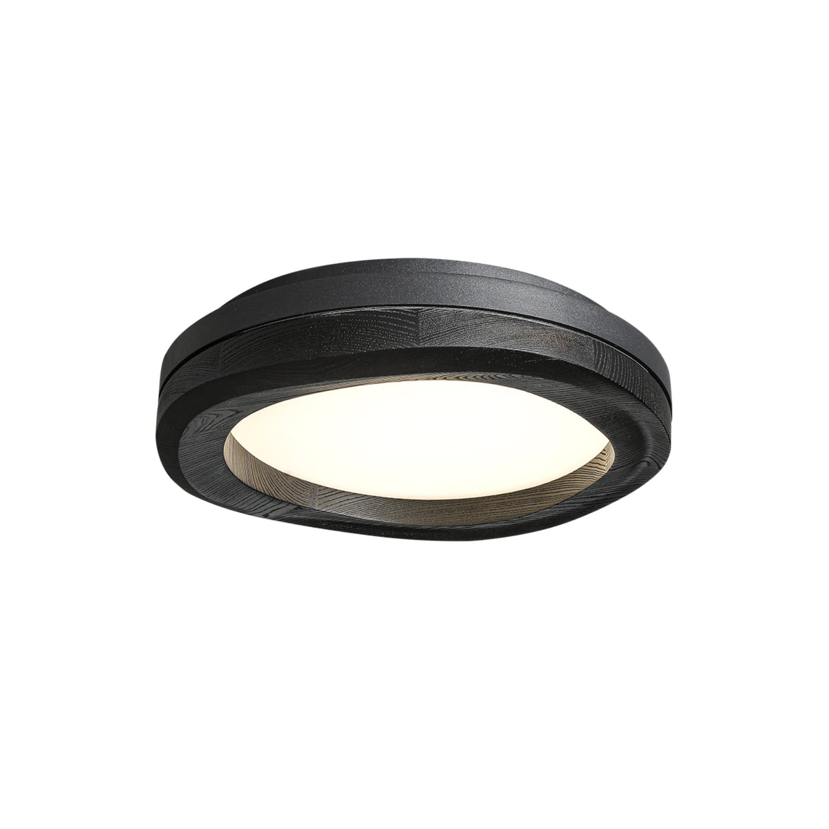 Timber Round Wood Ceiling Lamp — product and interior detail 8