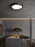 Timber Round Wood Ceiling Lamp — product and interior detail 12