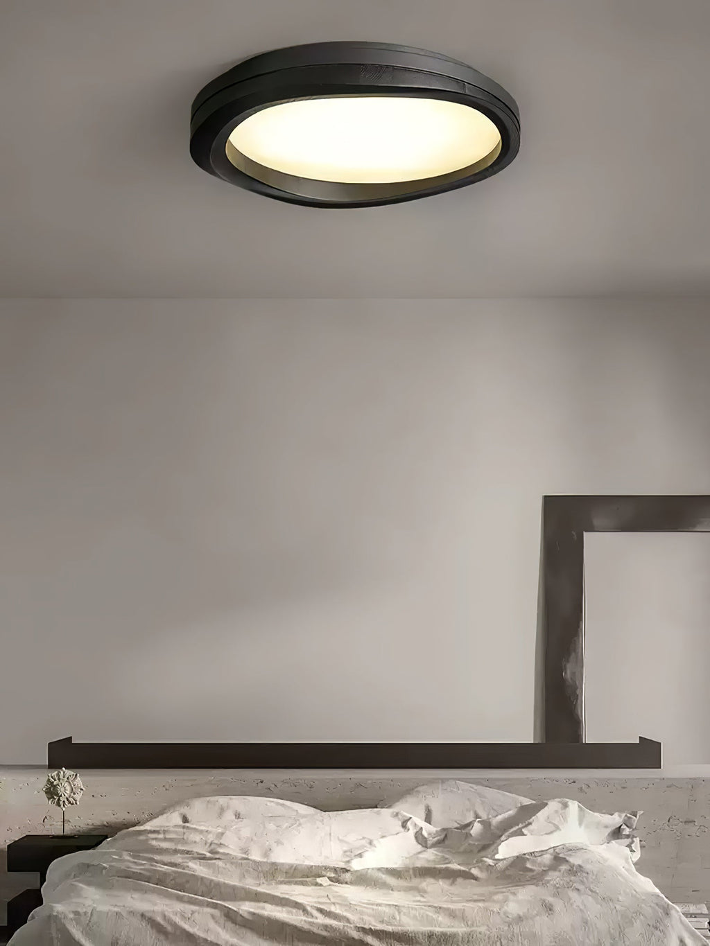 Timber Round Wood Ceiling Lamp — product and interior detail 20