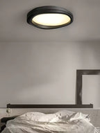 Timber Round Wood Ceiling Lamp — product and interior detail 20