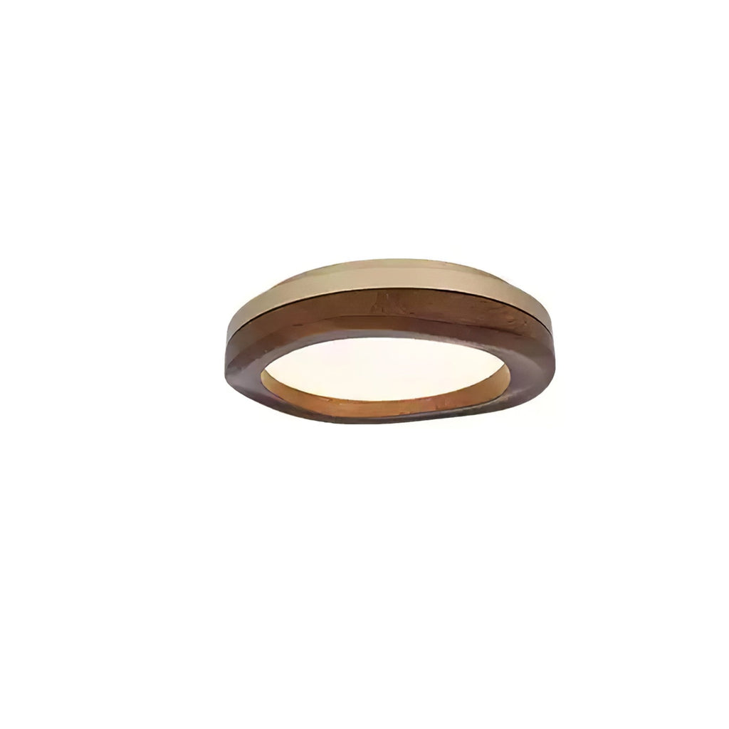 Timber Round Wood Ceiling Lamp — product and interior detail 38