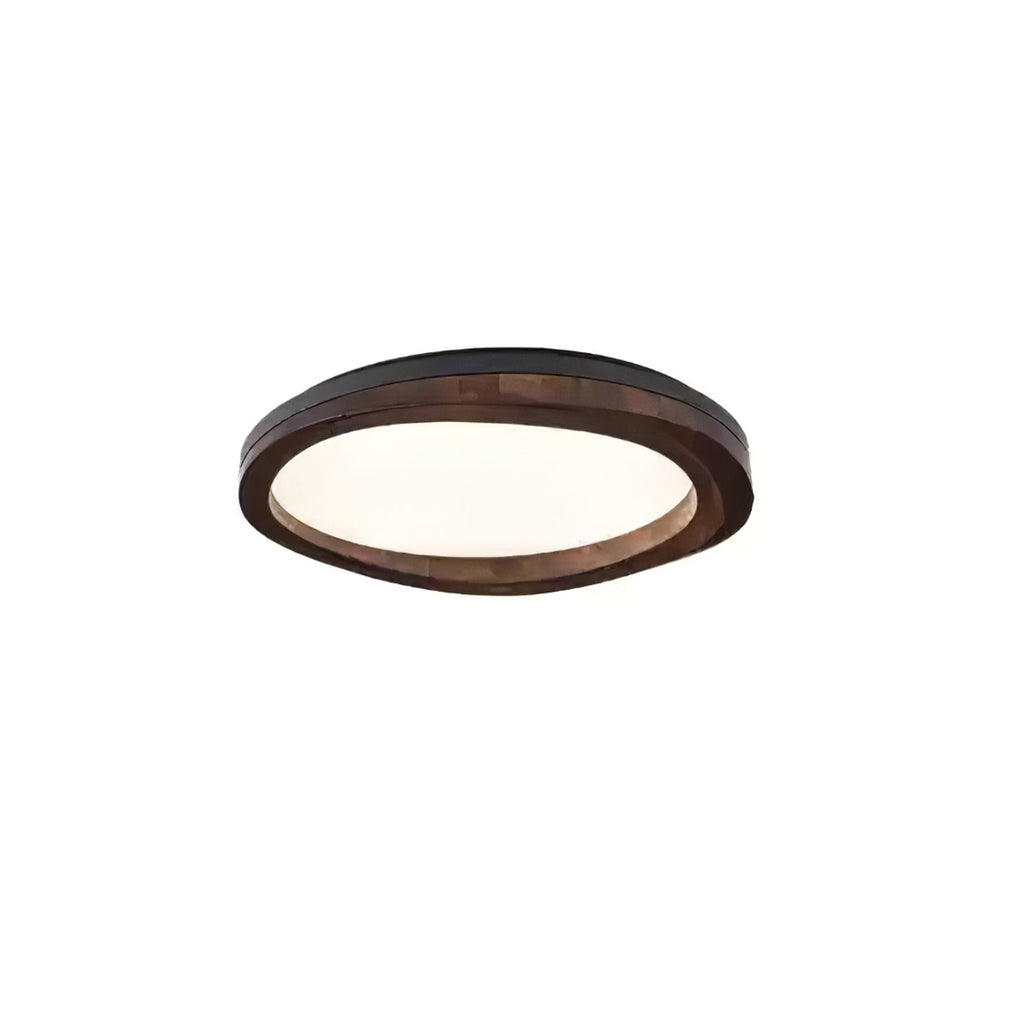 Timber Round Wood Ceiling Lamp — product and interior detail 39