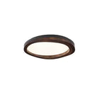 Timber Round Wood Ceiling Lamp — product and interior detail 39