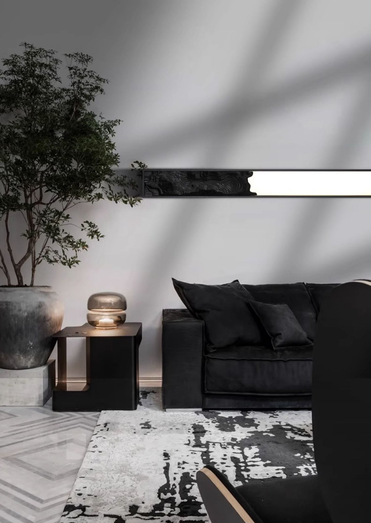 Topographic Lumen Sconce — product and interior detail 13