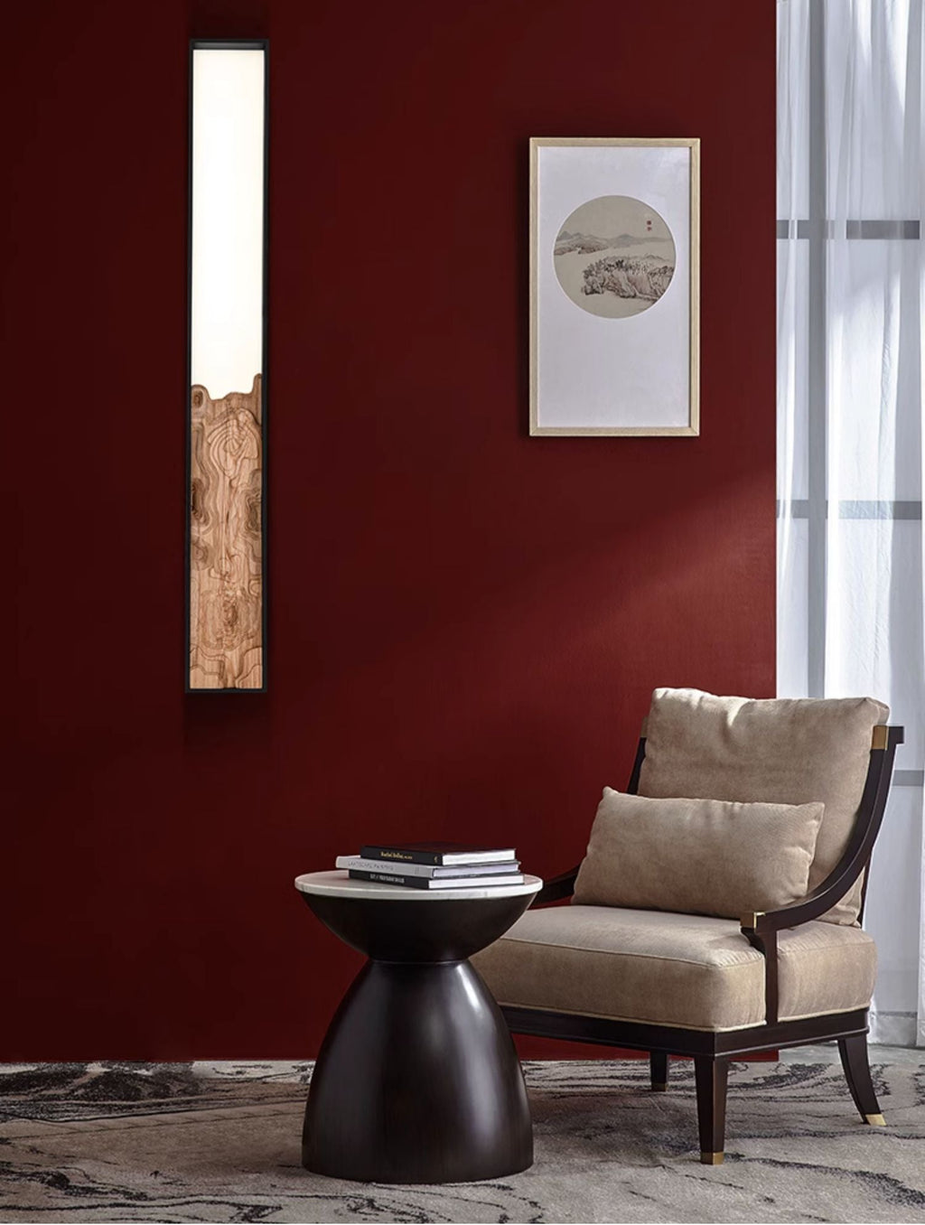 Topographic Lumen Sconce — product and interior detail 14