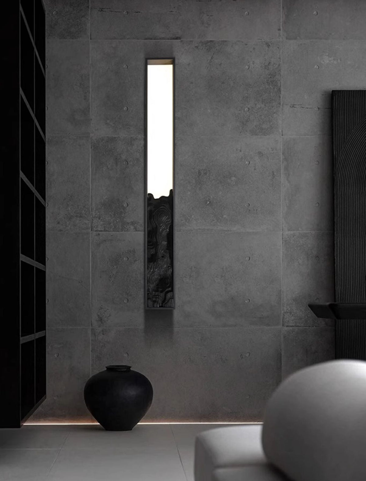 Topographic Lumen Sconce — product and interior detail 19