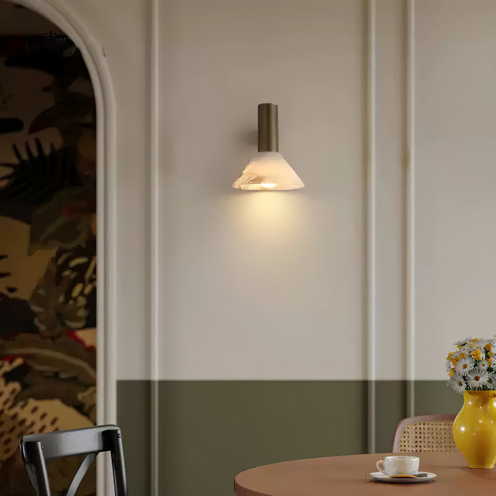 Torres Alabaster Cone Wall Sconce – wall sconce product view 14