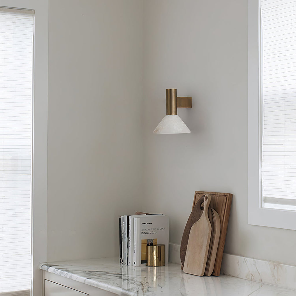 Torres Alabaster Cone Wall Sconce – wall sconce product view 17