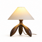Trefoil Wood Table Lamp — product and interior detail 4