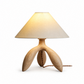 Trefoil Wood Table Lamp — product and interior detail 6