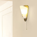 Trevane Triangular Tassel Wall Sconce — finish, form and room detail 2