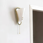 Trevane Triangular Tassel Wall Sconce — finish, form and room detail 5
