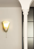 Trevane Triangular Tassel Wall Sconce — finish, form and room detail 9