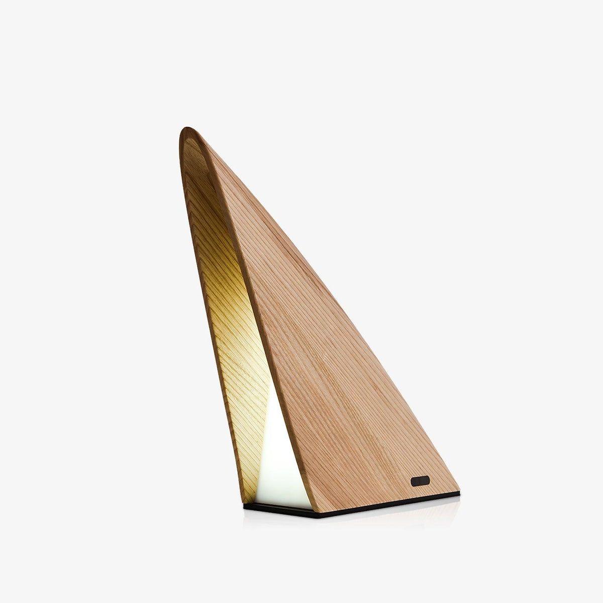 Triangular Wood Rechargeable LED Table Lamp — product view