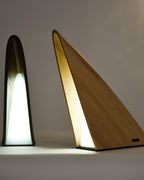 Triangular Wood Rechargeable LED Table Lamp — design and interior detail 7