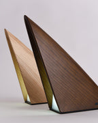 Triangular Wood Rechargeable LED Table Lamp — design and interior detail 9