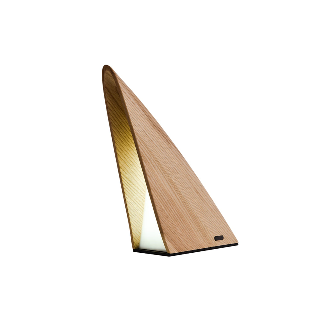 Triangular Wood Rechargeable LED Table Lamp — design and interior detail 14