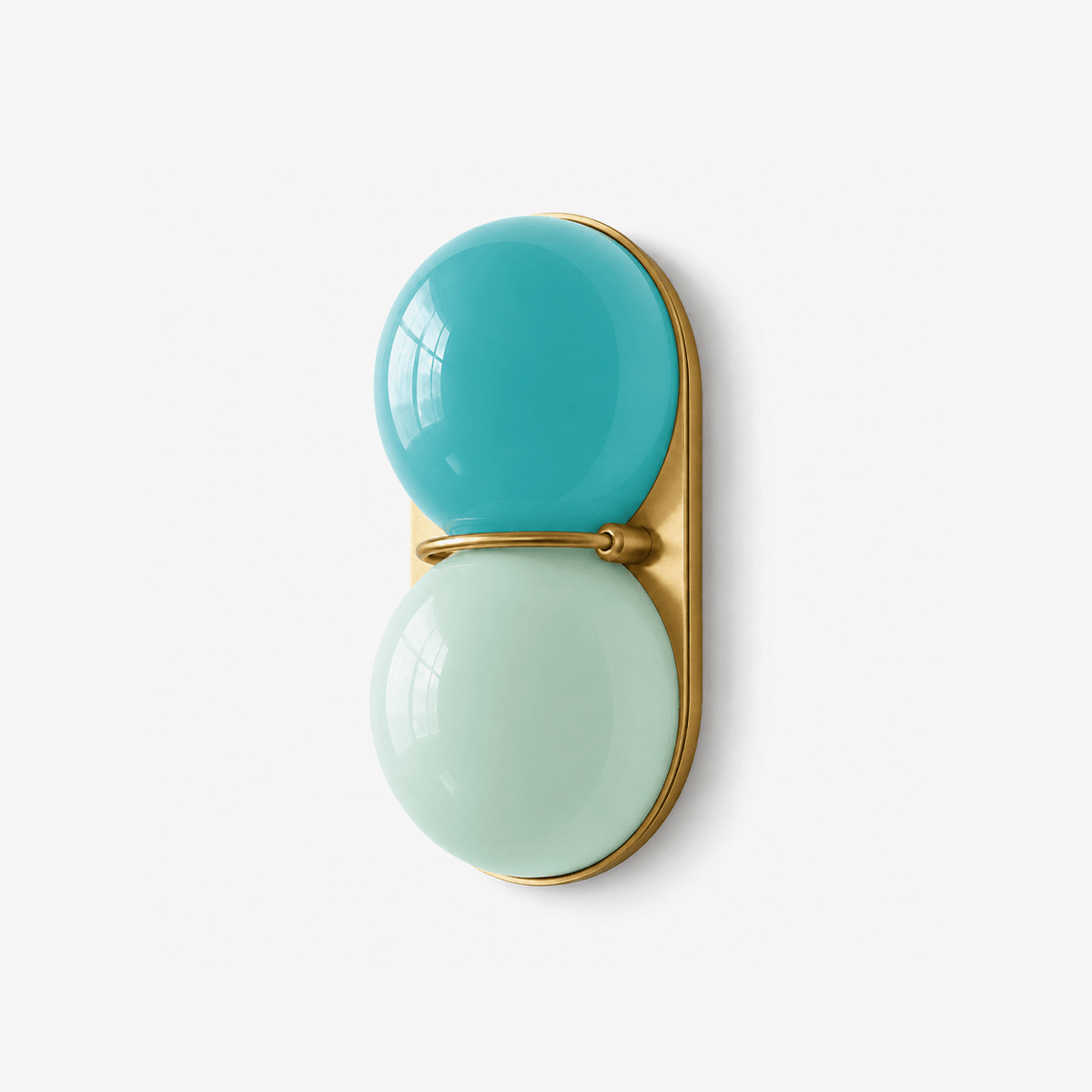 Two Globe Colored Glass Wall Sconce — product view