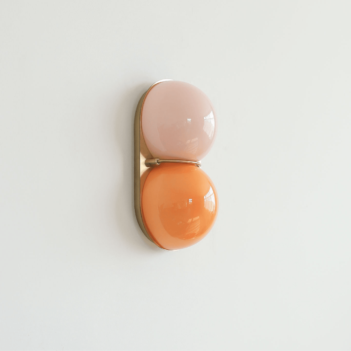 Two Globe Colored Glass Wall Sconce — design detail 6