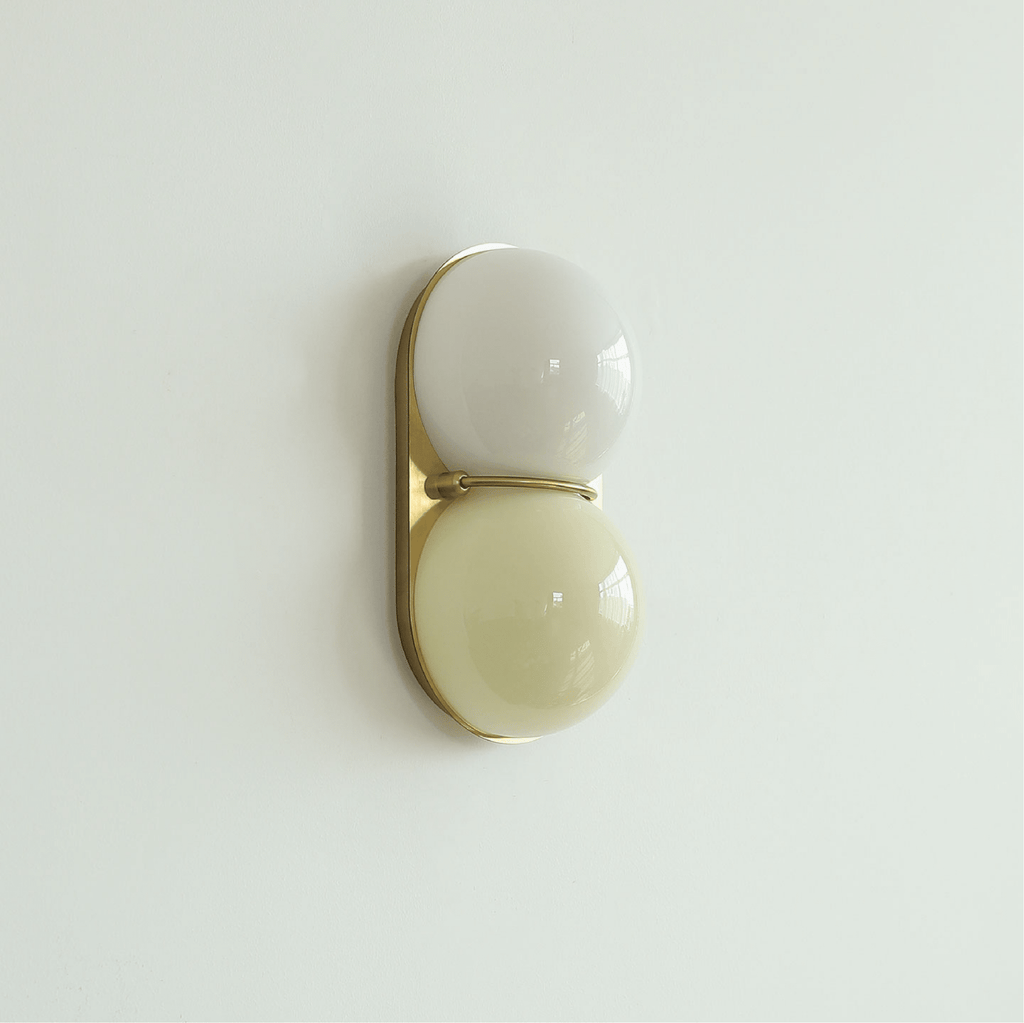 Two Globe Colored Glass Wall Sconce — design detail 7
