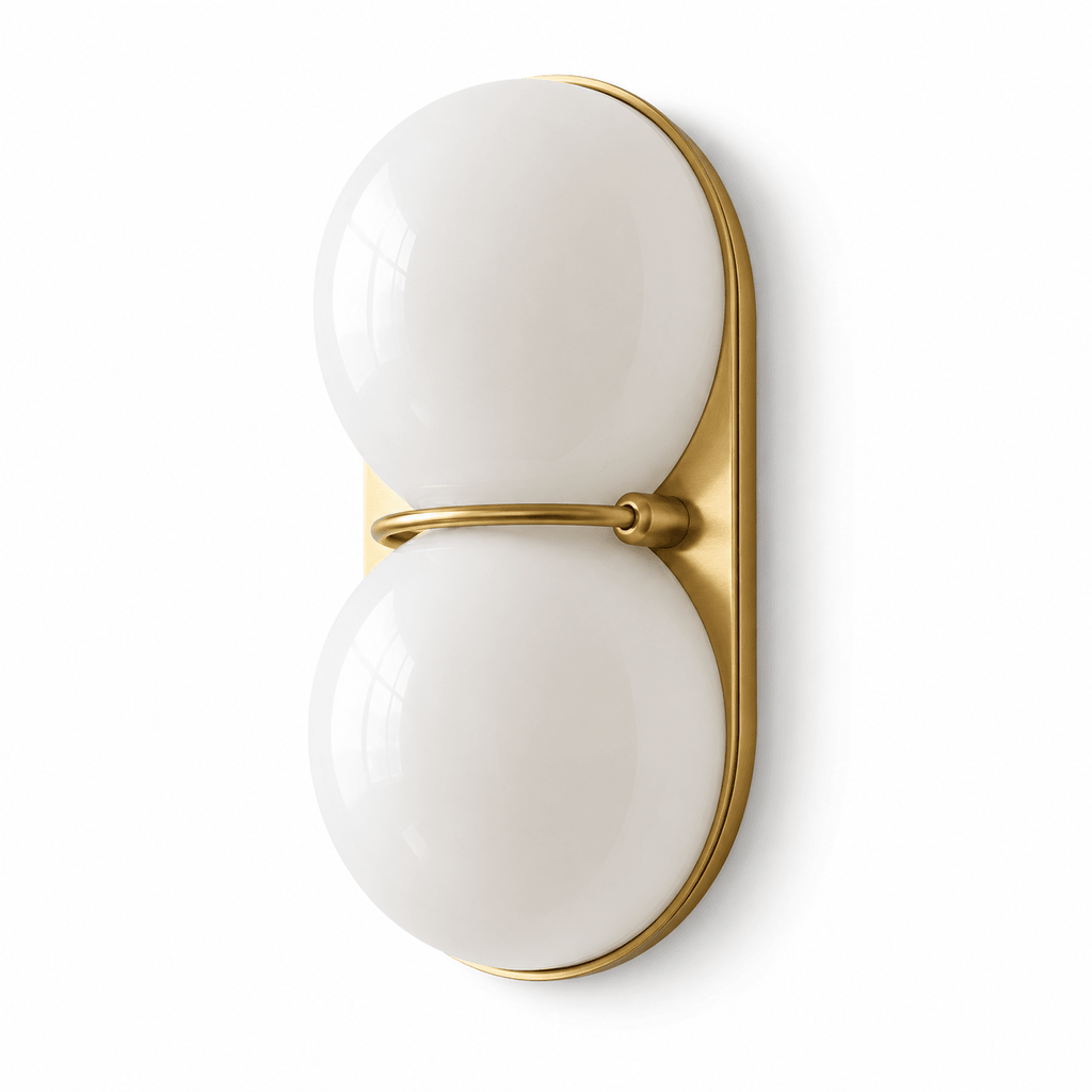 Two Globe Colored Glass Wall Sconce — design detail 9