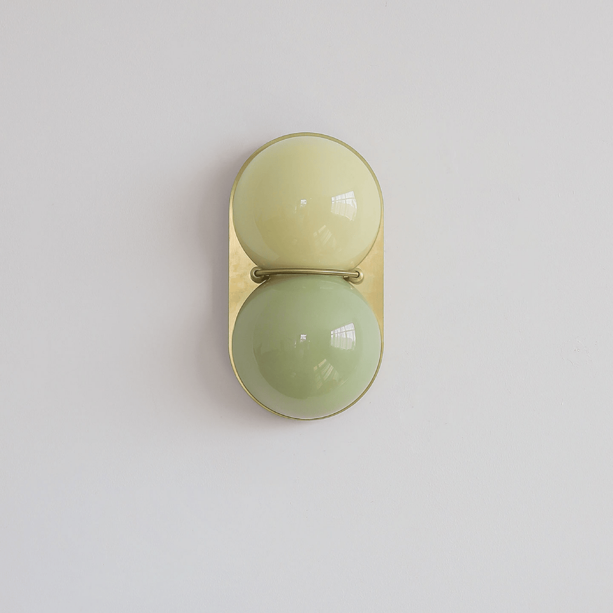 Two Globe Colored Glass Wall Sconce — design detail 12