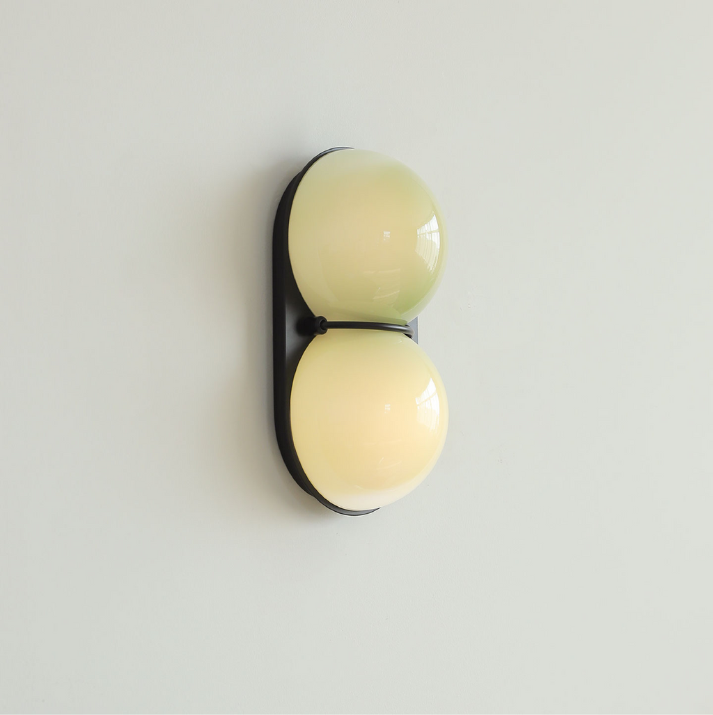 Two Globe Colored Glass Wall Sconce — design detail 14