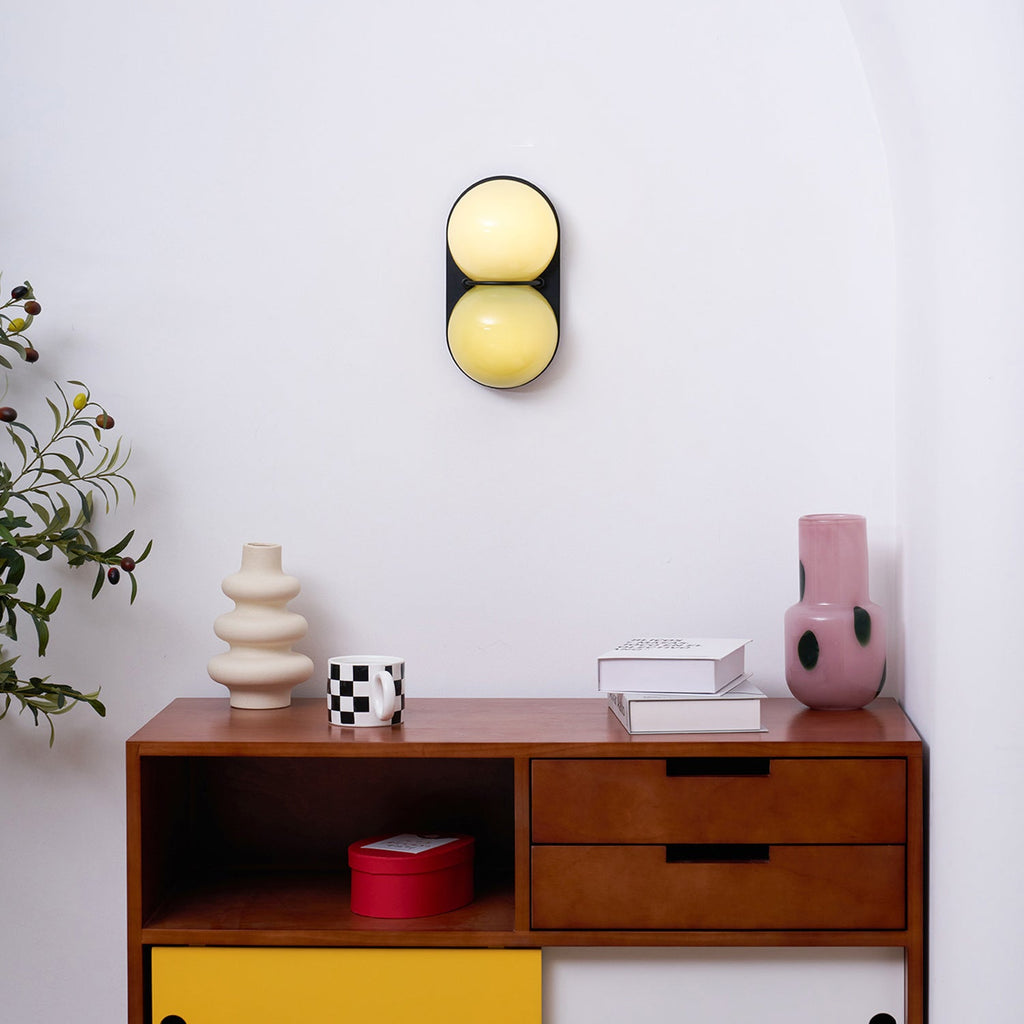 Two Globe Colored Glass Wall Sconce — design detail 35