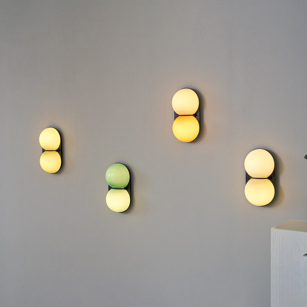 Two Globe Colored Glass Wall Sconce — design detail 59