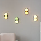 Two Globe Colored Glass Wall Sconce — design detail 60
