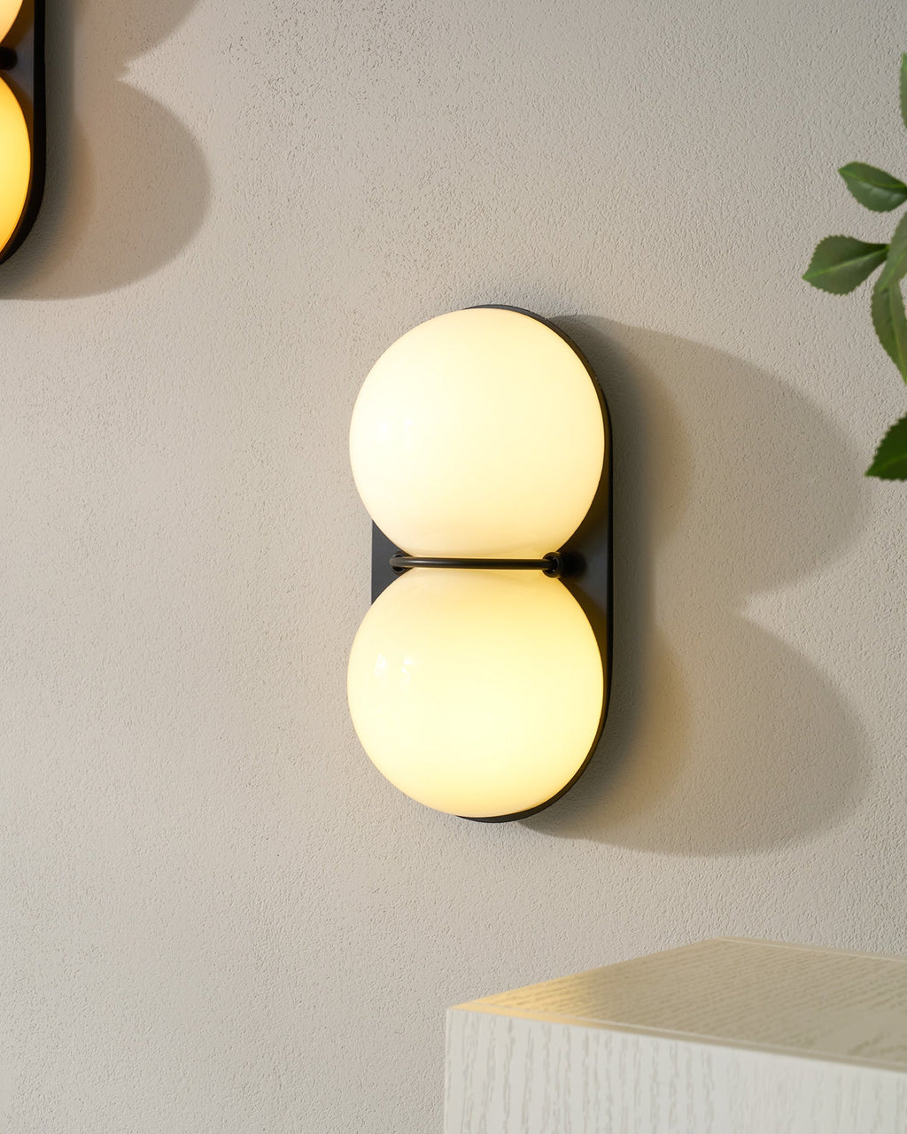 Two Globe Colored Glass Wall Sconce — design detail 62