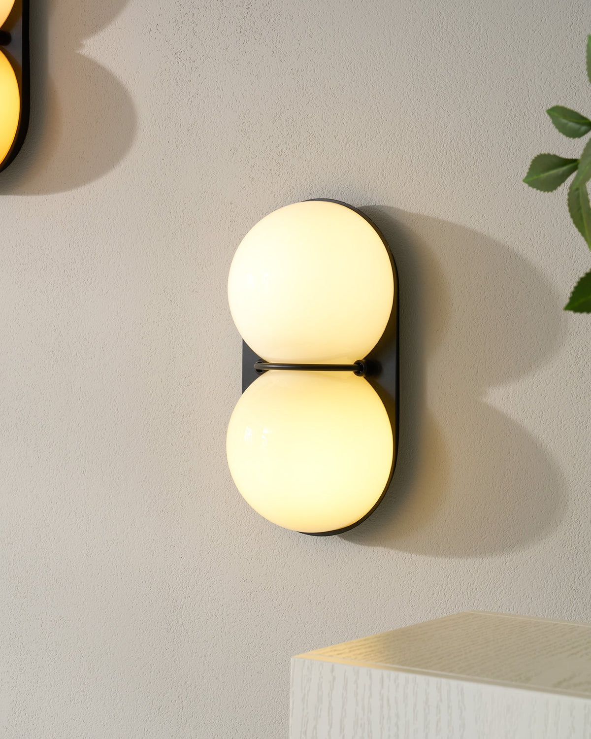 Two Globe Colored Glass Wall Sconce — design detail 62