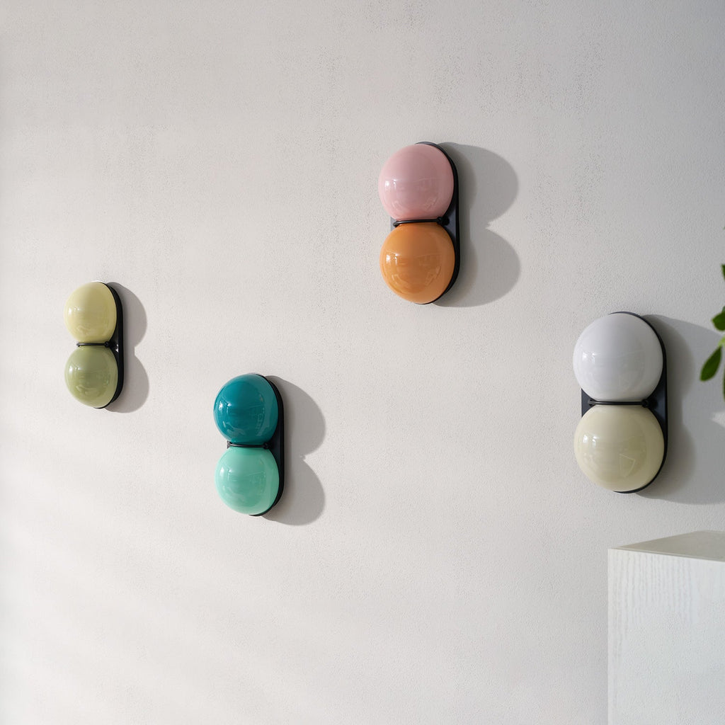 Two Globe Colored Glass Wall Sconce — design detail 65