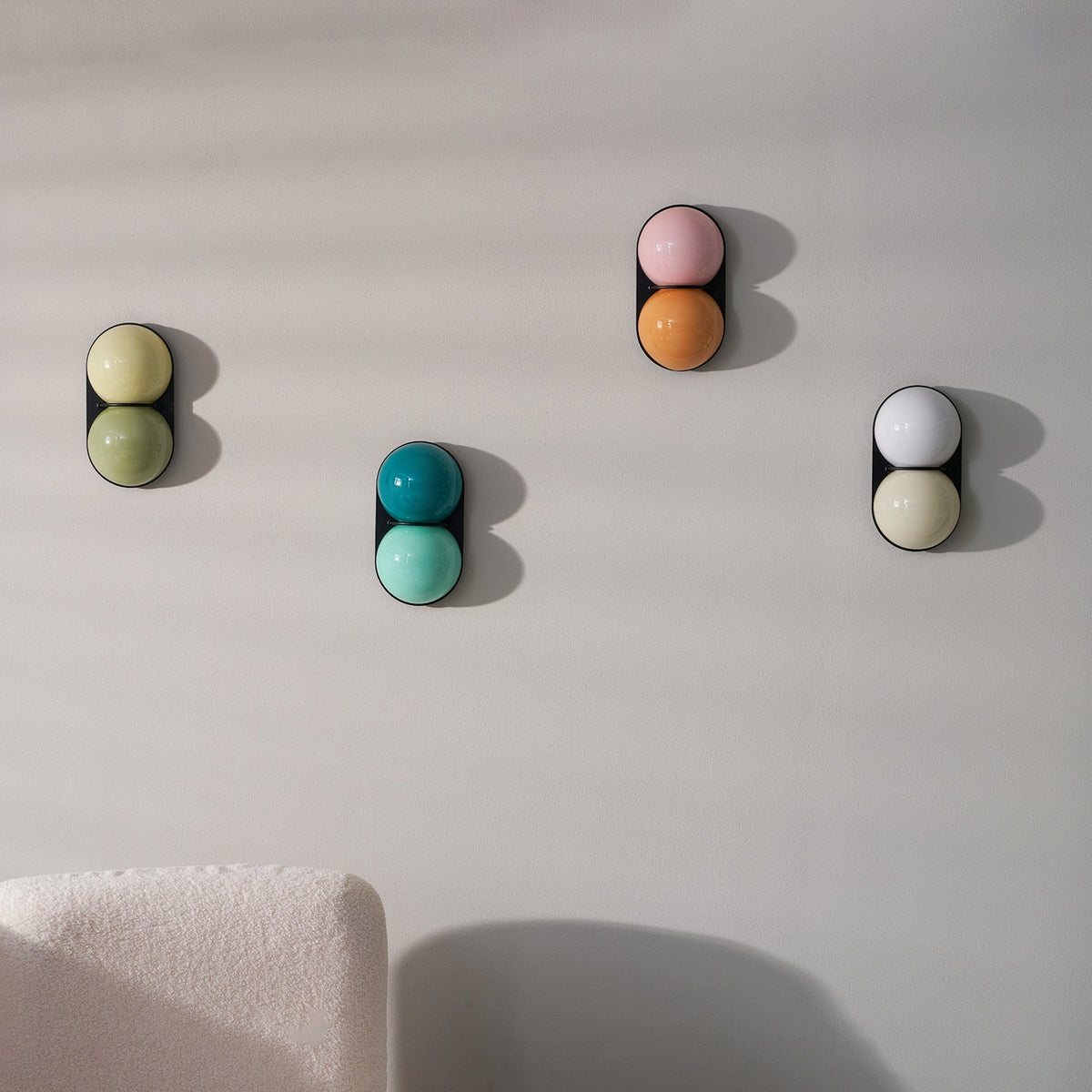 Two Globe Colored Glass Wall Sconce — design detail 68